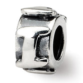 Sterling Silver Reflections Letter I Message Bead